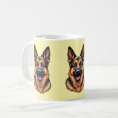 German Shepherd Dog - Loyal & Intelligent Dog Lieb Kaffeetasse (Vorderseite Links)