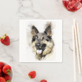 German Shepherd Dog Paper Napkin Serviette (Beispiel)