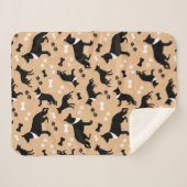 German Shepherd Dog Pattern Tan Sherpadecke (Vorderseite (Horizontal))