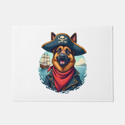 German Shepherd Dog Pirate Copy Fußmatte (Vorderseite)