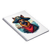 German Shepherd Dog Pirate Copy Notizblock (Rechte Seite)
