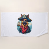 German Shepherd Dog Pirate Copy Strandtuch (Vorderseite)