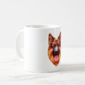 German Shepherd Dog Portrait Kaffeetasse (Vorderseite Links)
