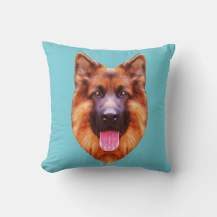 German Shepherd Dog Portrait Kissen
