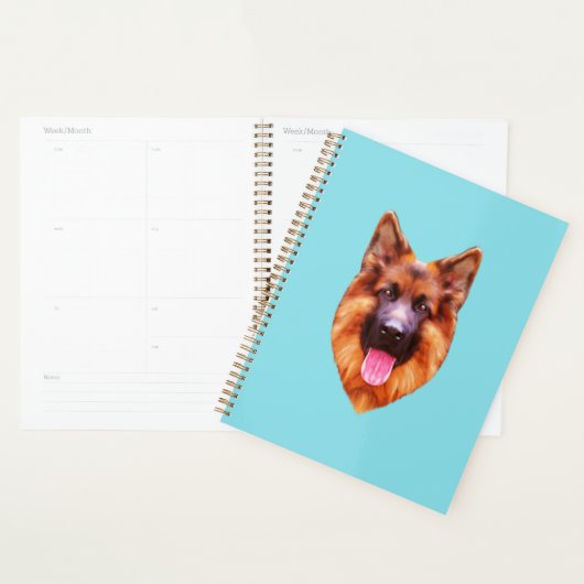 German Shepherd Dog Portrait Planer (Anzeige)