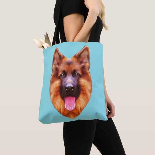 German Shepherd Dog Portrait Tasche (Von Nahem)