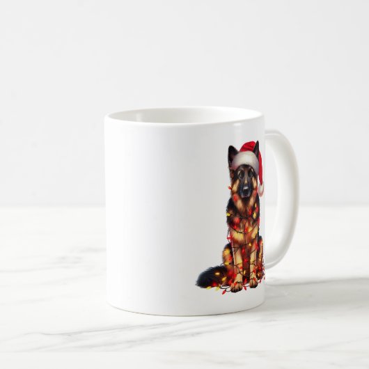 German Shepherd Dog Puppy Kaffeetasse (VorderseiteRechts)