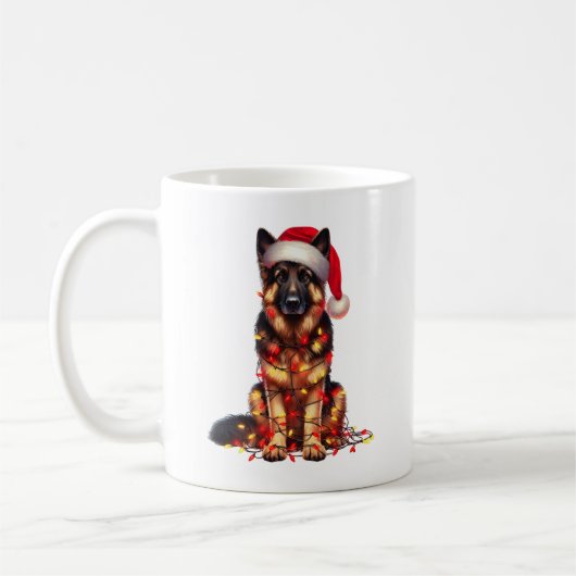German Shepherd Dog Puppy Kaffeetasse (Links)