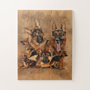 German Shepherd Dog - puppy, young, adult Puzzle