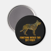 German Shepherd Dog Silhouette Fun Halloween Magnet (Vorderseite/Rückseite)