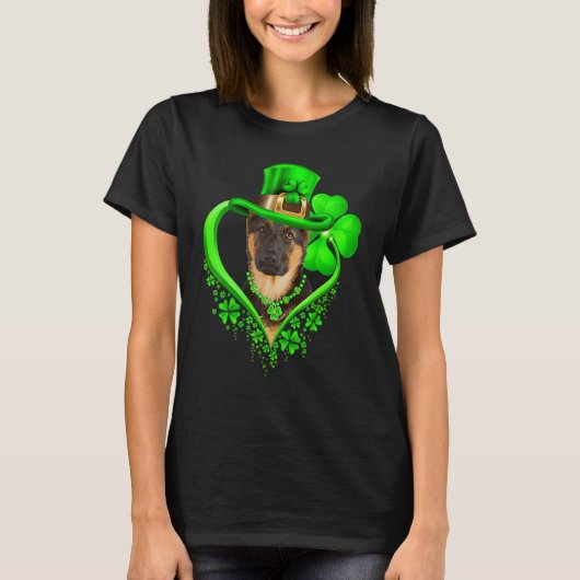 German Shepherd Dog St Patricks Day Lover Irish Sh T-Shirt (Vorderseite)