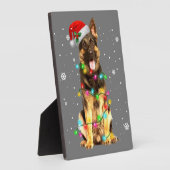 German Shepherd Dog Tree Christmas Sweater Xmas Do Fotoplatte (Seite)
