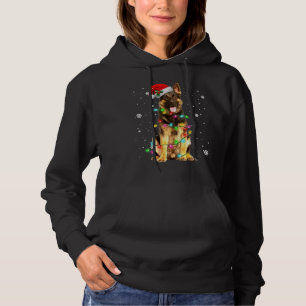 German Shepherd Dog Tree Christmas Sweater Xmas Do Hoodie
