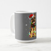 German Shepherd Dog Tree Christmas Sweater Xmas Do Kaffeetasse (Vorderseite Links)