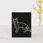 German Shepherd Dog Tree Christmas Sweater Xmas Do Karte (Gelbe Blume)