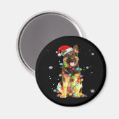 German Shepherd Dog Tree Christmas Sweater Xmas Do Magnet (Vorderseite/Rückseite)