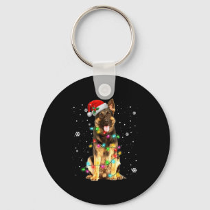 German Shepherd Dog Tree Christmas Sweater Xmas Do Schlüsselanhänger
