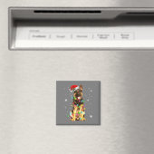 German Shepherd Dog Tree Christmas Sweater Xmas Magnet (In Situ (Geschirrspüler))
