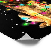 German Shepherd Dog Tree Christmas Xmas Dogs Gifts Poster (Ecke)