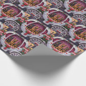 German Shepherd Dog Valentine's Day  Geschenkpapier (Ecke)