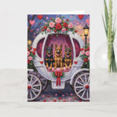German Shepherd Dog Valentine's Day  Karte (Vorderseite)