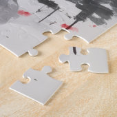 German Shepherd Dog Valentine's Day Red Bow Puzzle (Seite)