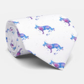 German Shepherd Dog Watercolor Krawatte (Gerollt)