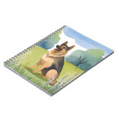 German Shepherd | Dog Watercolor Painting Notizblock (Linke Seite)