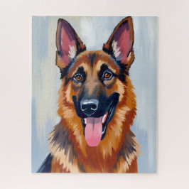 German Shepherd | Dog Watercolor Pet Puzzle