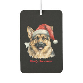 German Shepherd Dog Xmas Christmas Gift Ideas Woof Autolufterfrischer