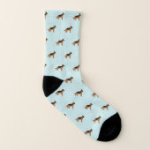 German Shepherd Dogs Pattern Socken (Links - Innen)