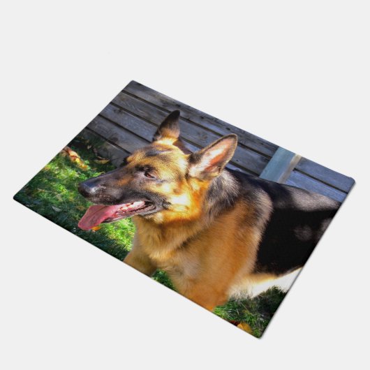 German Shepherd Door Mat Fußmatte (Schrägansicht)