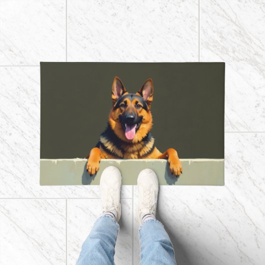 German Shepherd Doormat Art Fußmatte (Indoor)