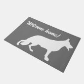 German Shepherd Doormat Fußmatte (Schrägansicht)