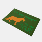 German Shepherd Doormat Fußmatte (Schrägansicht)