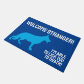 German Shepherd Doormat Fußmatte (Schrägansicht)