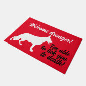 German Shepherd Doormat Fußmatte (Schrägansicht)