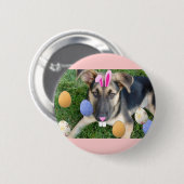 German Shepherd Easter Puppy Button (Vorne & Hinten)