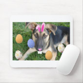 German Shepherd Easter Puppy Mousepad (Mit Mouse)