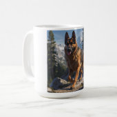 German Shepherd Elegant Coffee Tasse (Vorderseite Links)