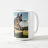 German Shepherd Elegant Coffee Tasse (VorderseiteRechts)