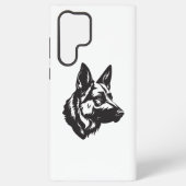 German Shepherd Face Samsung Case Galaxy Hülle (Rückseite)
