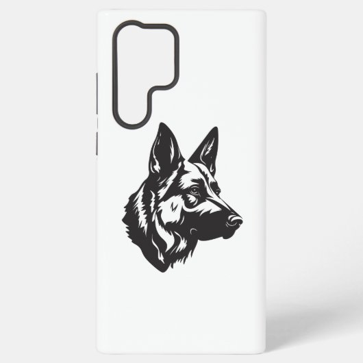 German Shepherd Face Samsung Case Samsung Galaxy Hülle (Rückseite)