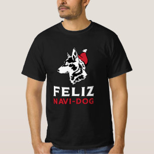 German Shepherd Feliz Navi-Dog Hunde Vintag Funny T-Shirt