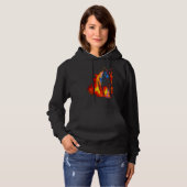 German Shepherd Fire Hoodie (Vorne ganz)