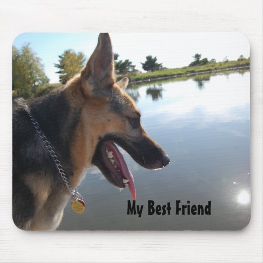 German Shepherd Friend Mousepad (Vorne)