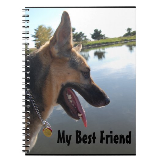 German Shepherd Friend Notizblock (Vorderseite)