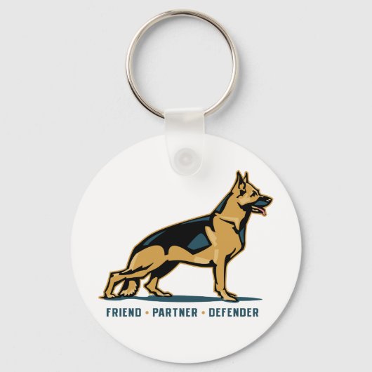 German Shepherd Friend Schlüsselanhänger (Vorderseite)