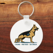 German Shepherd Friend Schlüsselanhänger (Vorderseite)