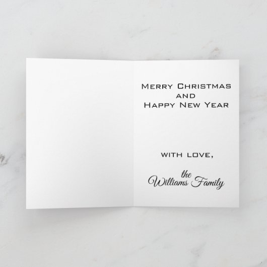 German Shepherd Frohe Weihnachten Personalisiert (Innenseite)